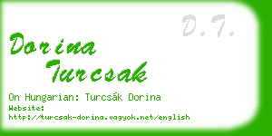 dorina turcsak business card