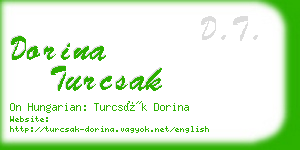 dorina turcsak business card